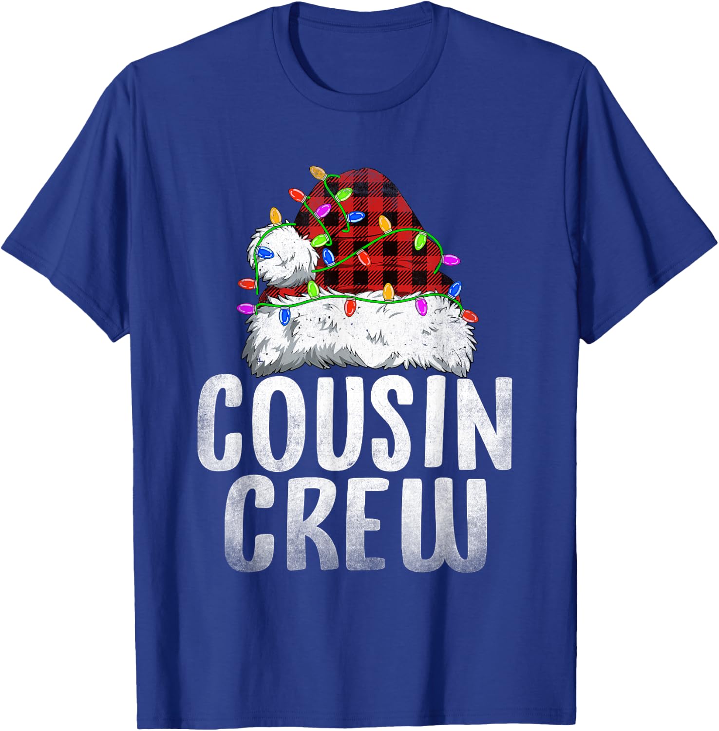 Christmas Cousin Crew Santa Xmas Family Matching Pajamas T-Shirt - T-Shirt | Royal