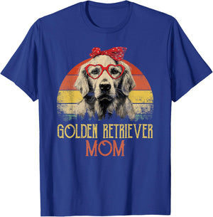 Golden Retriever Mom Dog Retro Vintage Design Damen T-Shirt - T-Shirt | Royal