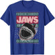 Jaws Christmas Ugly Sweater T-Shirt - T-Shirt | Royal