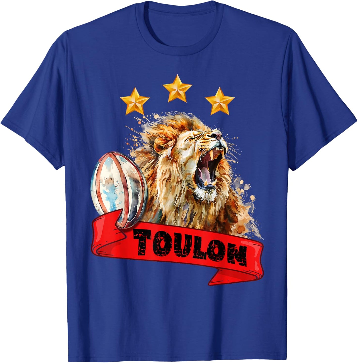 Rugby Toulon Triple Champion Lion Supporter Var Man Child , Black, S T-Shirt - T-Shirt | Royal