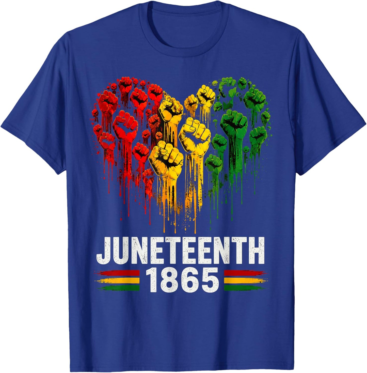 Juneteenth June 19th 1865 Freedom Melanin T-Shirt - T-Shirt | Royal