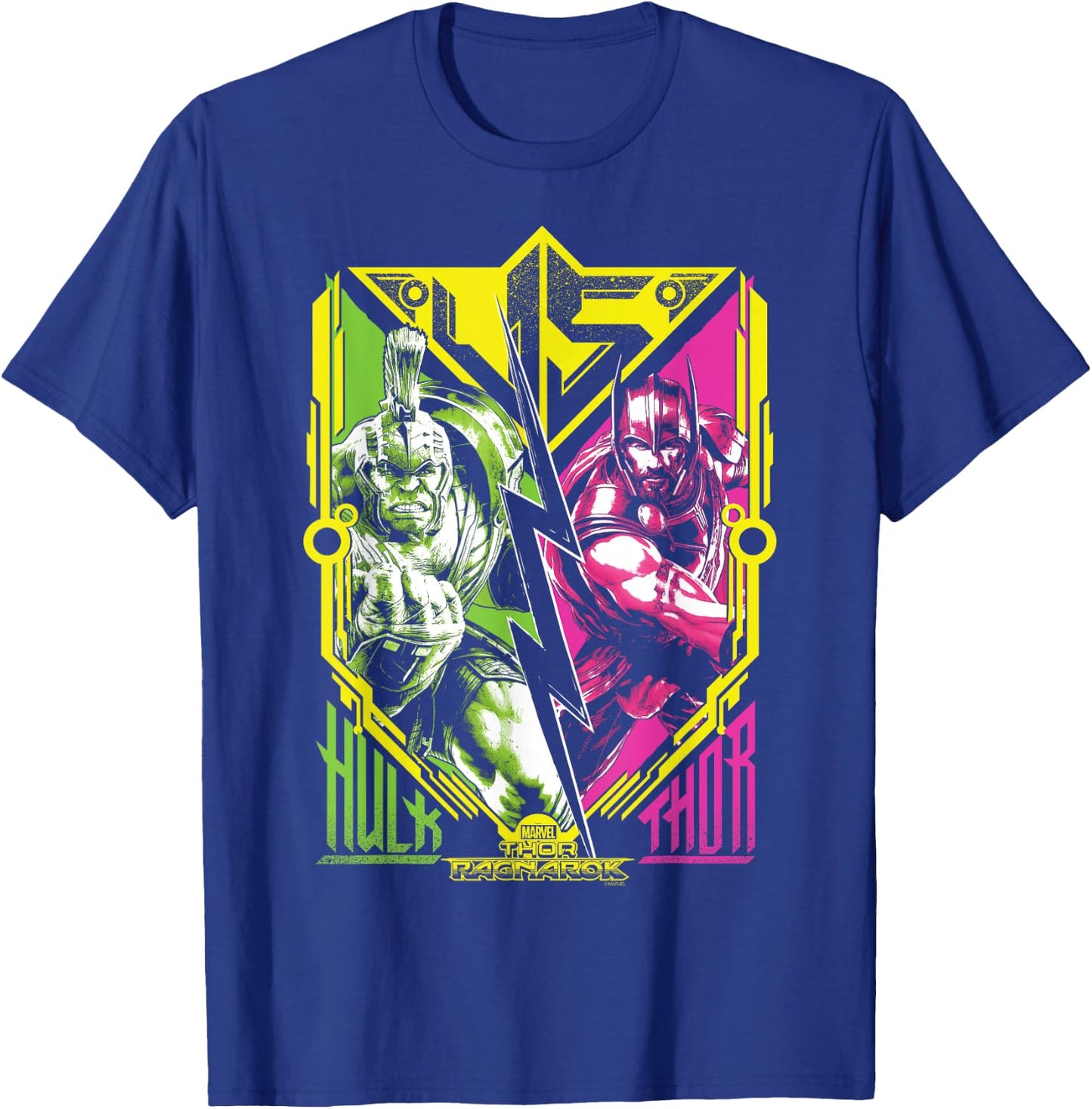 Marvel Thor Ragnarok Thor VS Hulk T-Shirt - T-Shirt | Royal