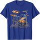 Musical Instrument Drum Set , Black, S T-Shirt - T-Shirt | Royal