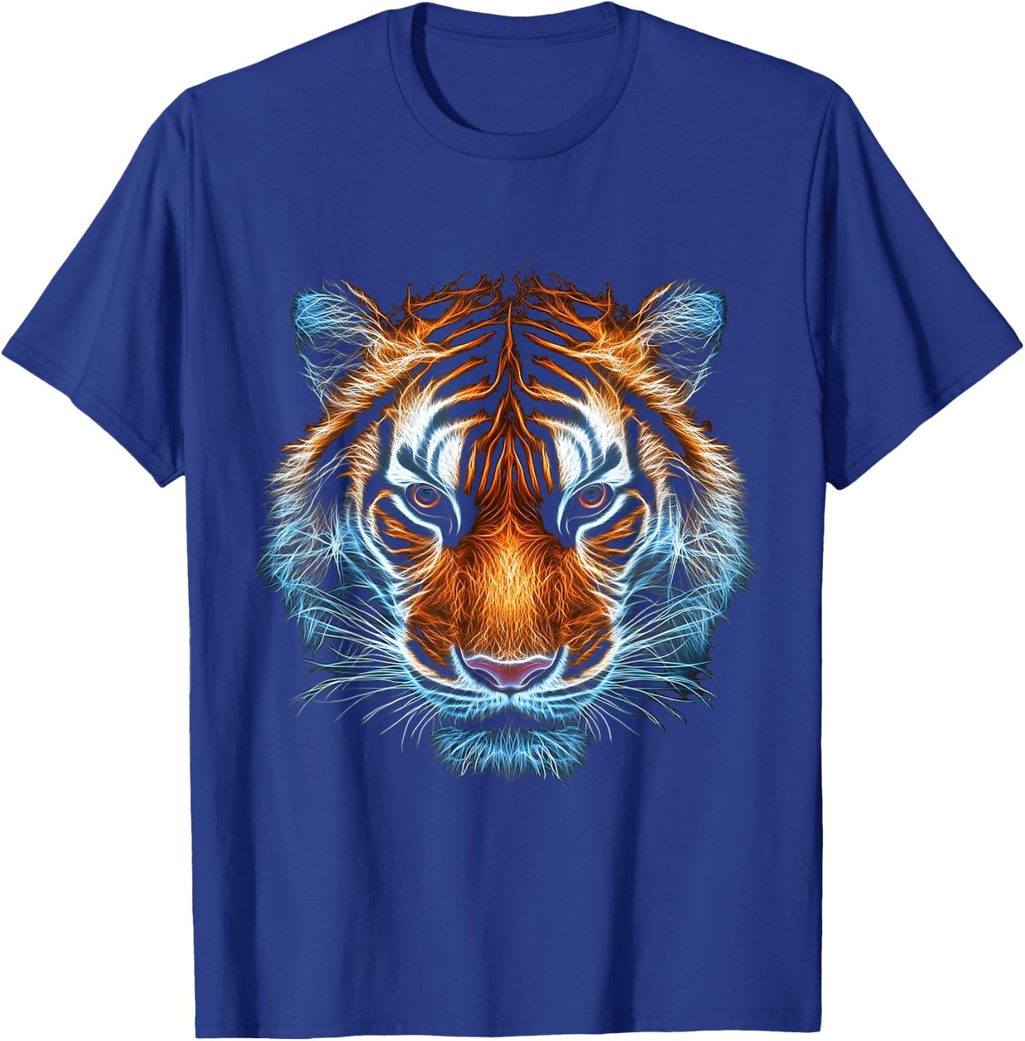 Tiger Animal Graphic Artwork Tiger , black T-Shirt - T-Shirt | Royal