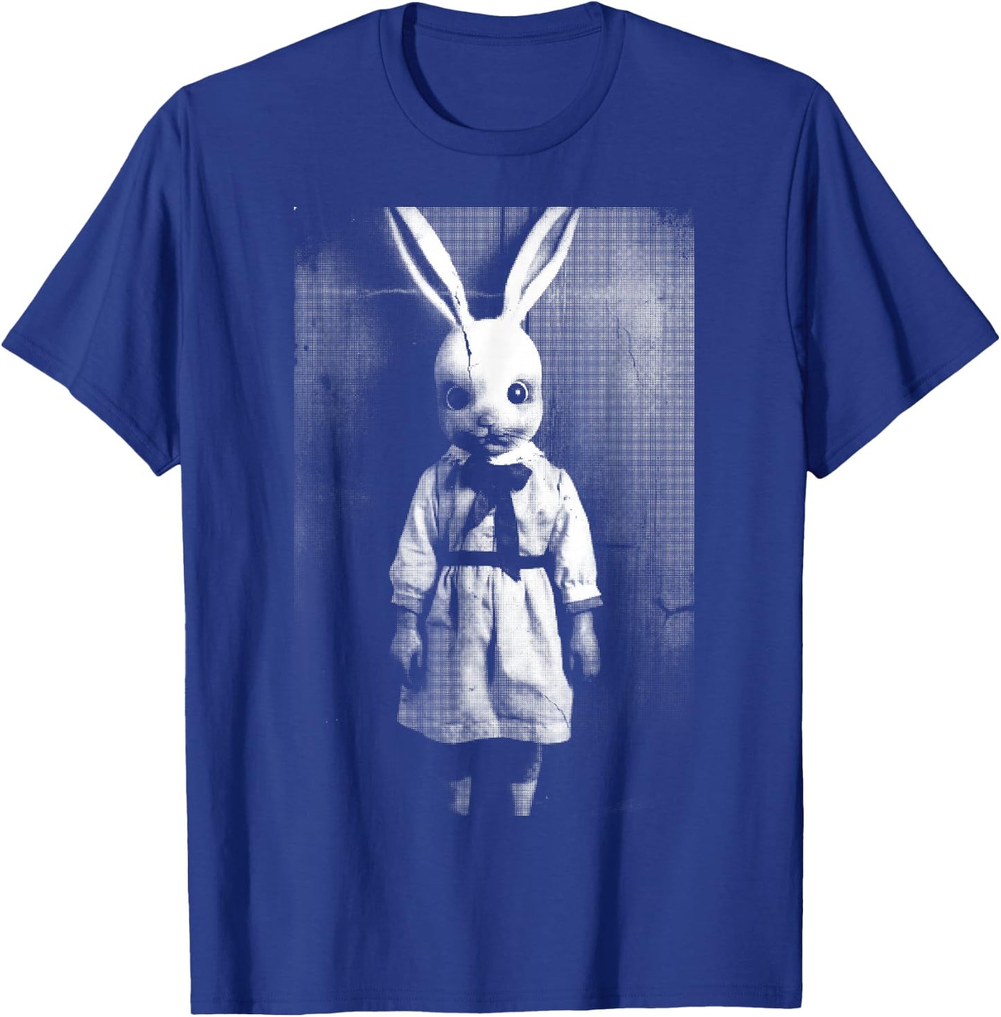 Horror Bunny Rabbit | Dark Creepy Unholy Gothic Halloween T-Shirt - T-Shirt | Royal