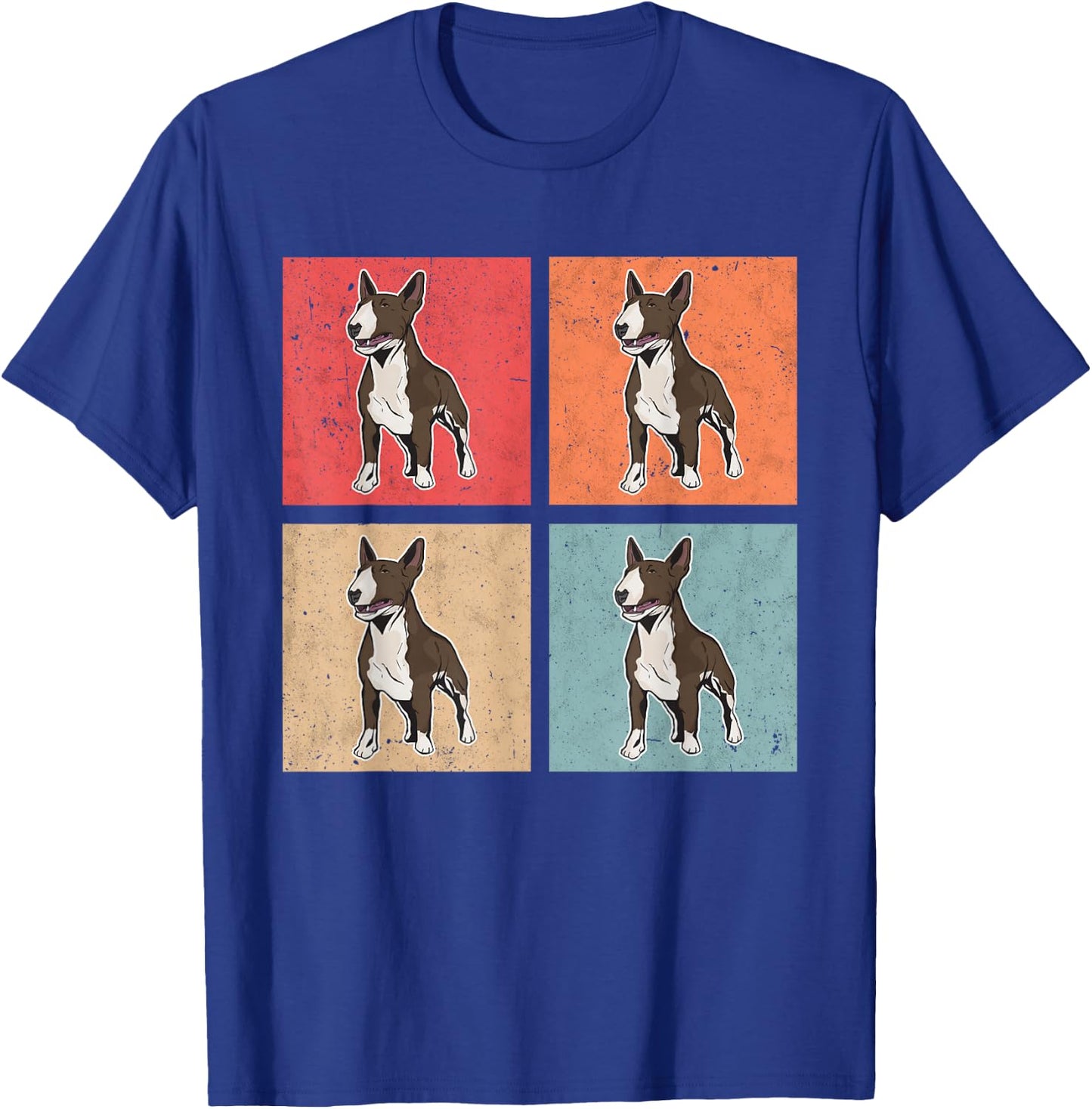 Bull Terrier Retro Bull Terrier Vintage Minibull T-Shirt - T-Shirt | Royal