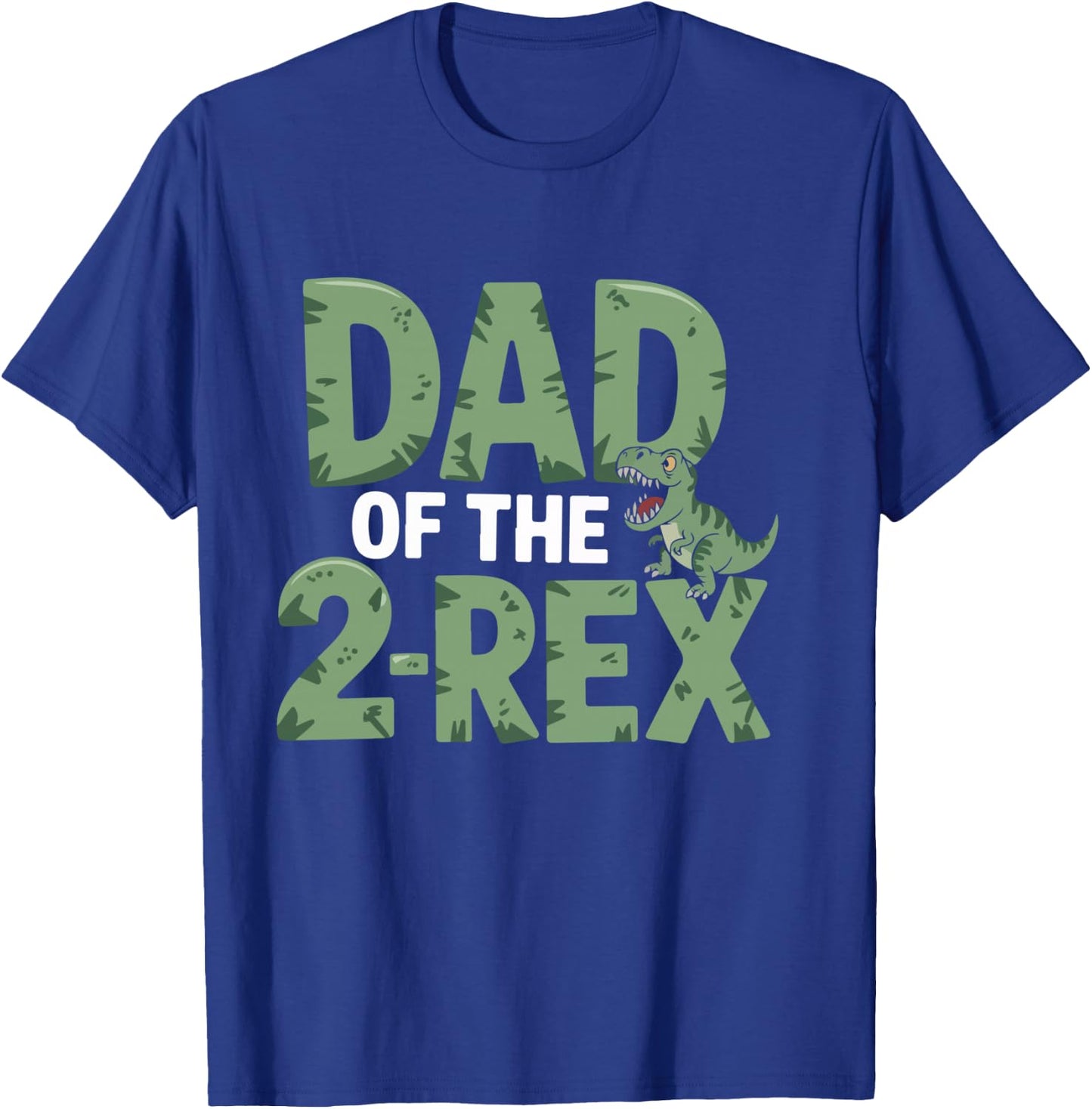 Dad Of The 2-Rex Dinosaur Humor T-Shirt - T-Shirt | Royal
