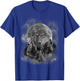 Three Wolves Howling, Full Moon w Wolf Silhouette T-Shirt - T-Shirt | Royal