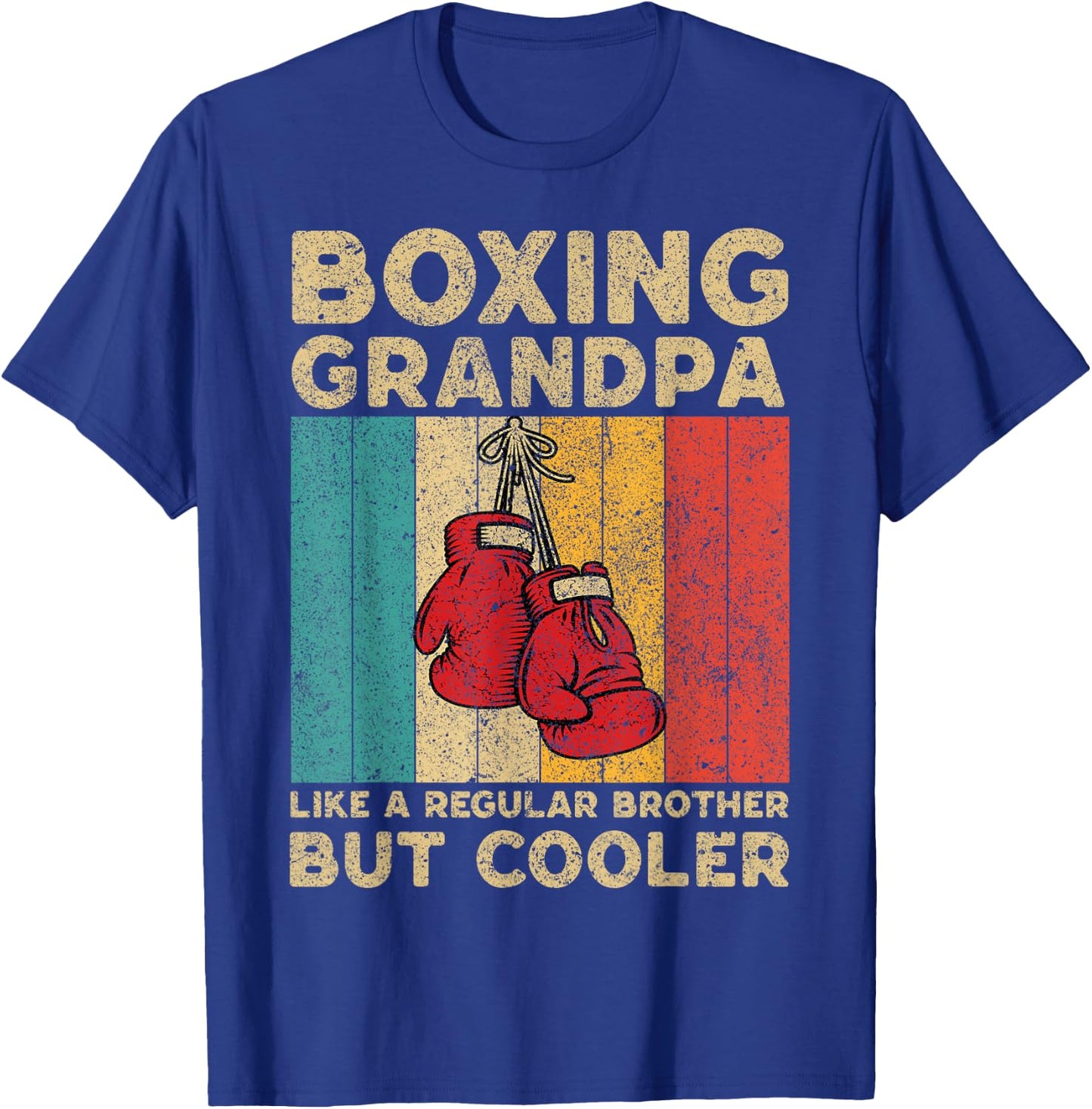 Boxing Husband Vintage Boxing Boxer T-Shirt - T-Shirt | Royal