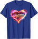 Buntes schwungvolles Herz - Herzbeben T-Shirt - T-Shirt | Royal