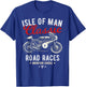Retro Isle of Man TT Races Vintage Motorcycle Race , Black, S T-Shirt - T-Shirt | Royal