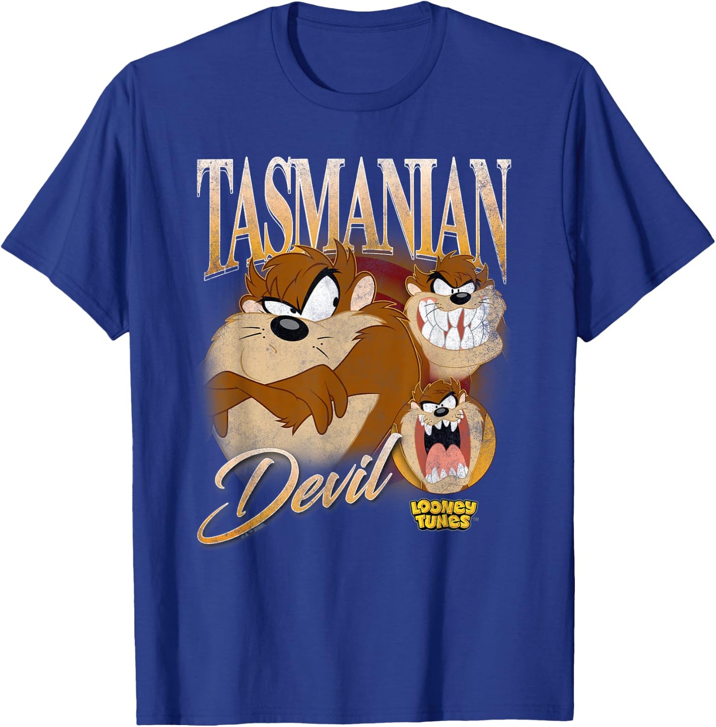 Looney Tunes Bootleg Taz T-Shirt - T-Shirt | Royal