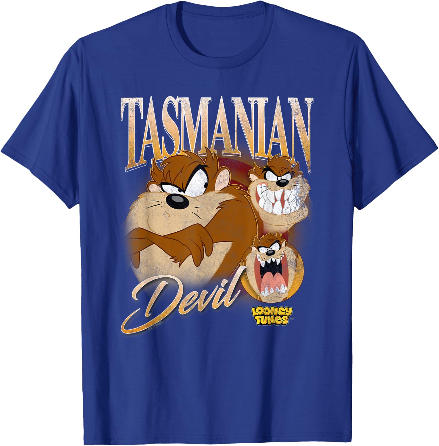 Looney Tunes Bootleg Taz T-Shirt - T-Shirt | Royal