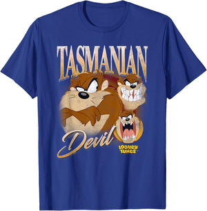 Looney Tunes Bootleg Taz T-Shirt - T-Shirt | Royal