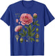 Peony Anatomy Botanical Illustration Women Flower Peony T-Shirt - T-Shirt | Royal