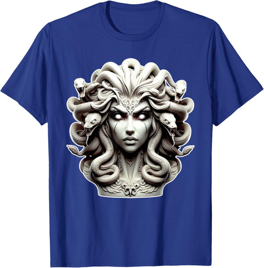 Medusa x Snake Serpent x Greek Goddess T-Shirt - T-Shirt | Royal