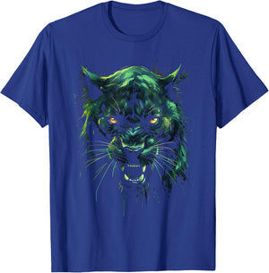 Panther with beautiful green eyes black panthers T-Shirt - T-Shirt | Royal