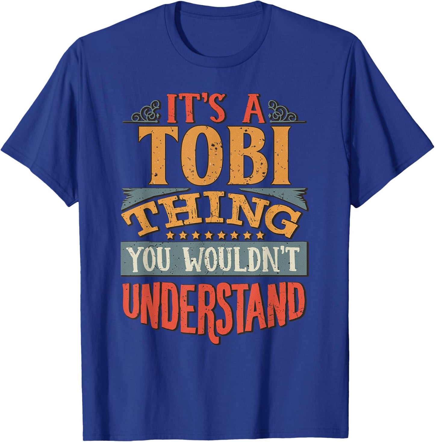 Tobi Name T-Shirt - T-Shirt | Royal