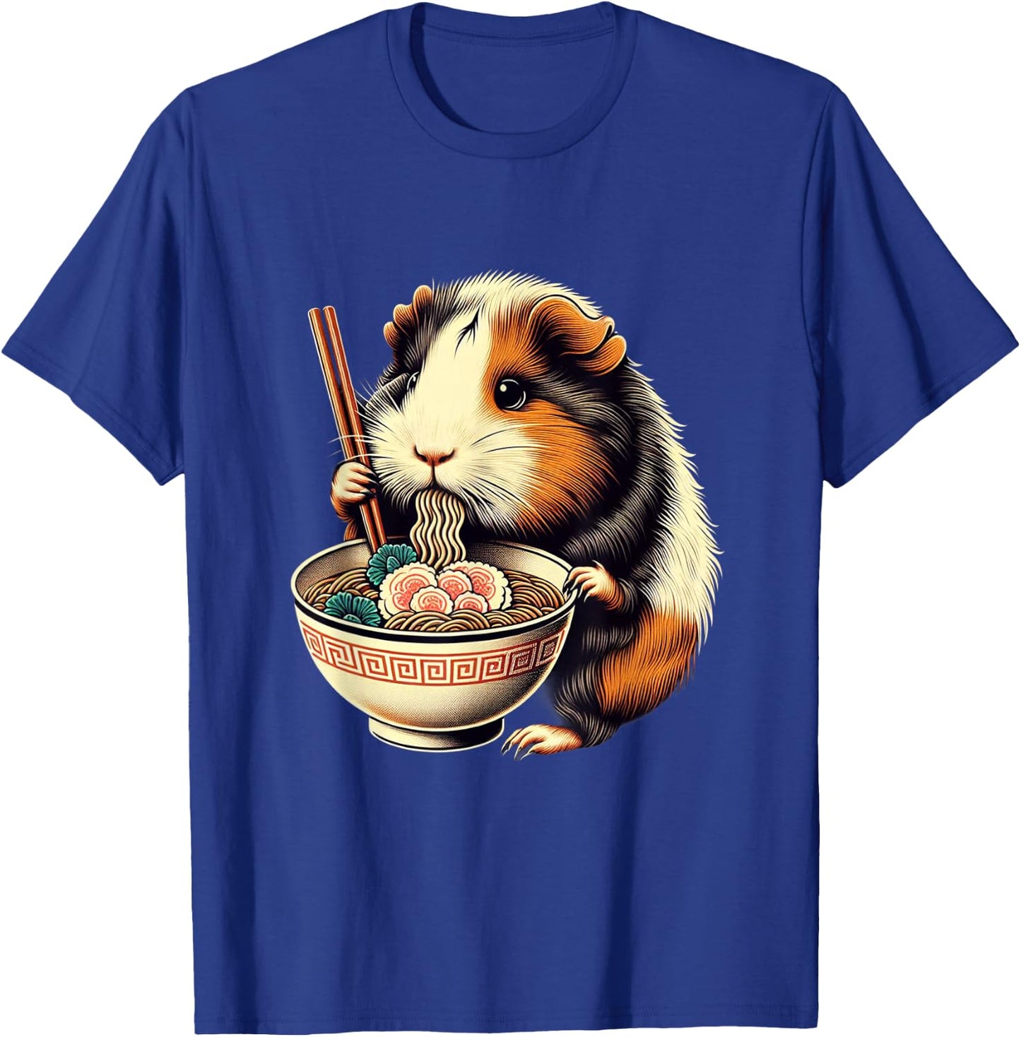 Guinea Pig Ramen Kawaii Neko Japanese Noodles Aesthetic T-Shirt - T-Shirt | Royal