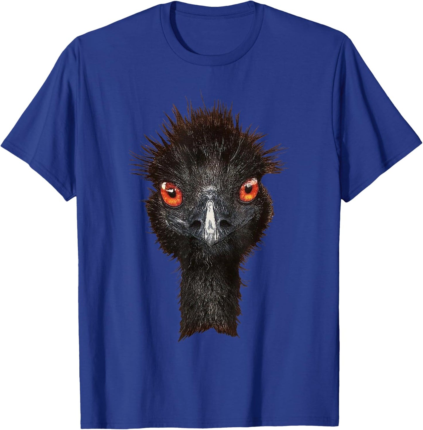 Funny Emu Bird - Cool Emu Illustration T-Shirt - T-Shirt | Royal