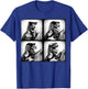 Dinosaur T rex Playing Electric Guitar. Dinosaur Photobooth T-Shirt - T-Shirt | Royal
