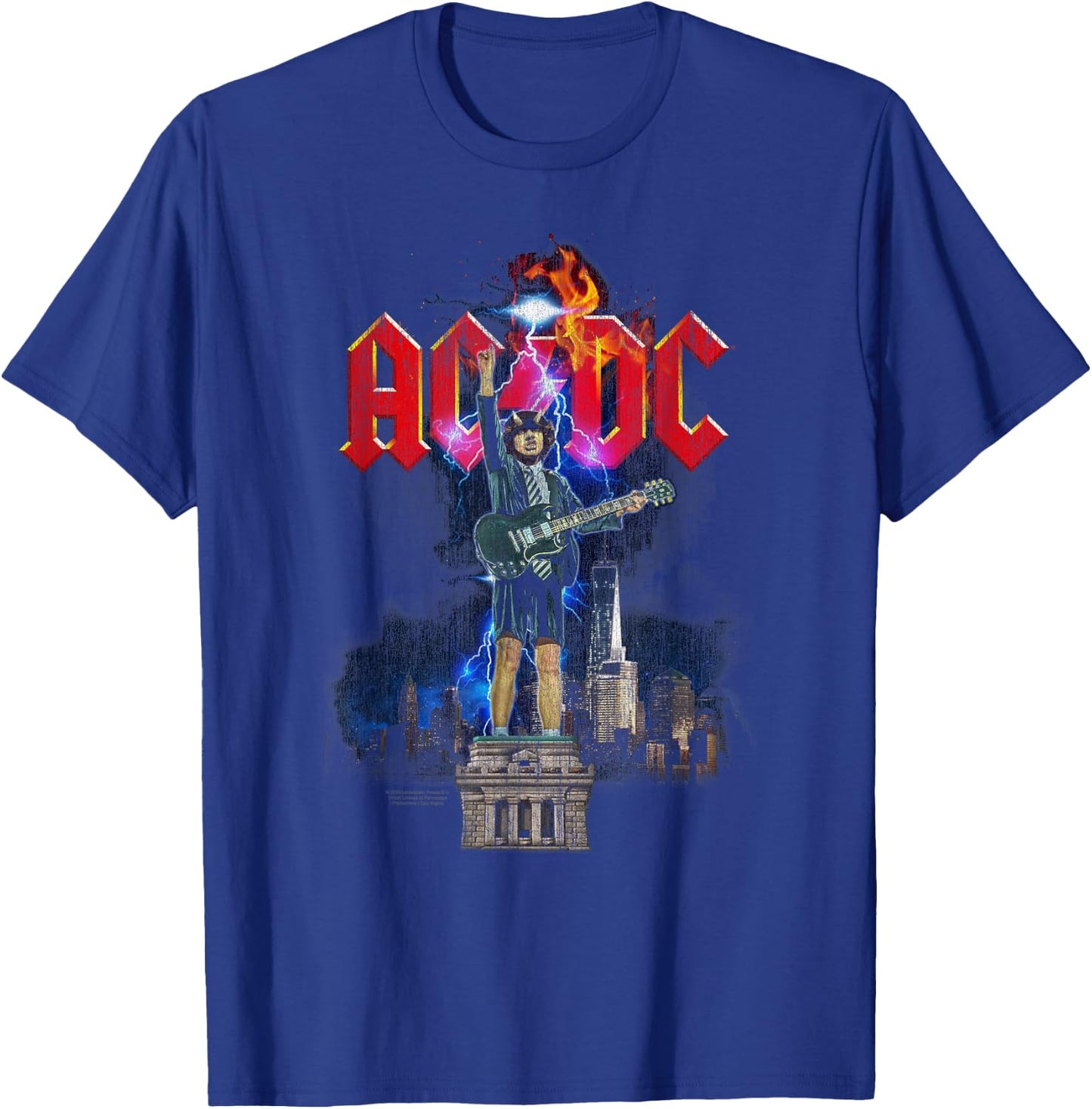 ACDC Angus NYC Lightning , black T-Shirt - T-Shirt | Royal