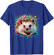 Hedgehog Men Woman Colorful Watercolor Hedgehog T-Shirt - T-Shirt | Royal