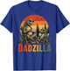 Vintage Dadzilla Father of The Fist Bump Dad Son Daughter T-Shirt - T-Shirt | Royal