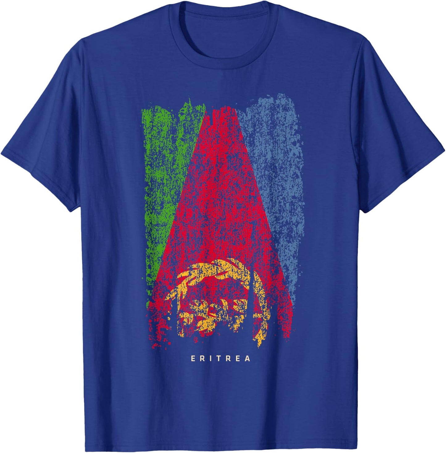 Vintage Eritrea Retro Eritrean Flag Shirt T-Shirt - T-Shirt | Royal
