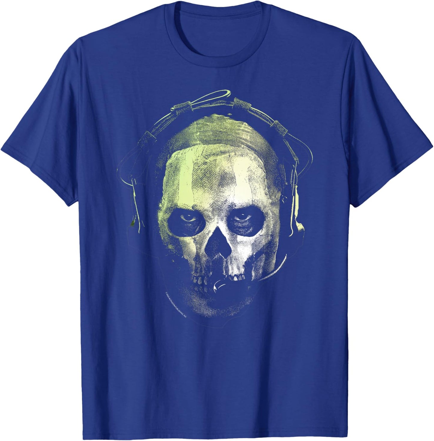 Call of Duty Ghost Skull Portrait Video Game T-Shirt - T-Shirt | Royal
