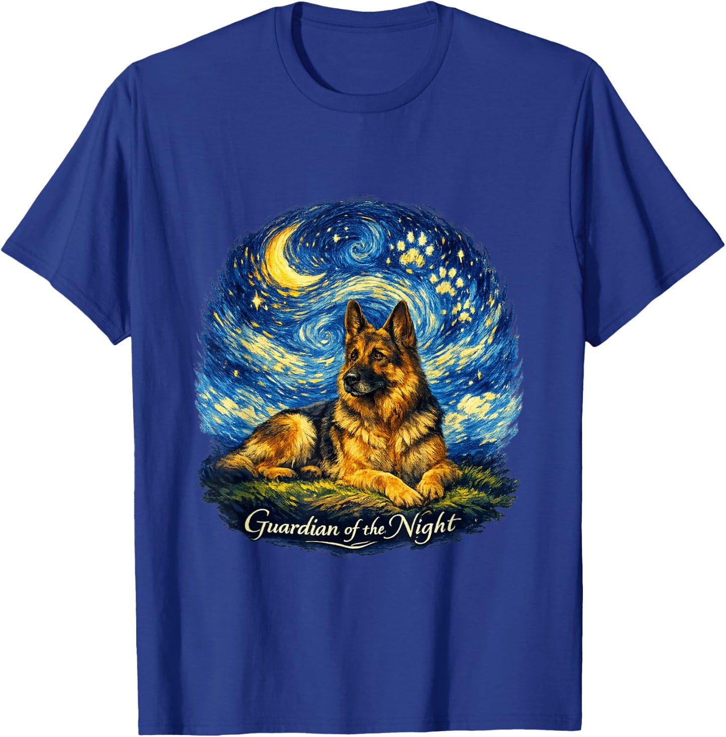 Starry Sky German Shepherd - German Shepherd Owner T-Shirt - T-Shirt | Royal