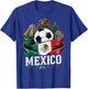 Mexico Mexican Flag Retro Vintage Pride Boys Women Men T-Shirt - T-Shirt | Royal