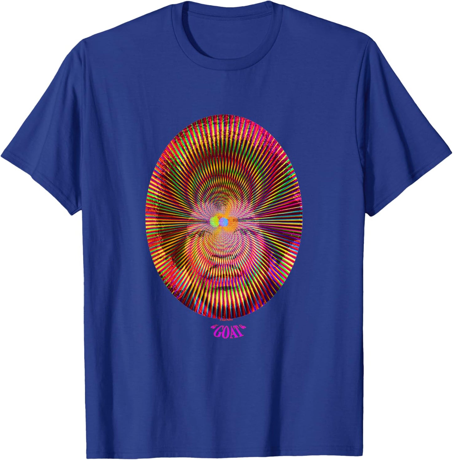 Jimi Hendrix Psychedelic Third Eye GOAT Karl Ferris T-Shirt - T-Shirt | Royal