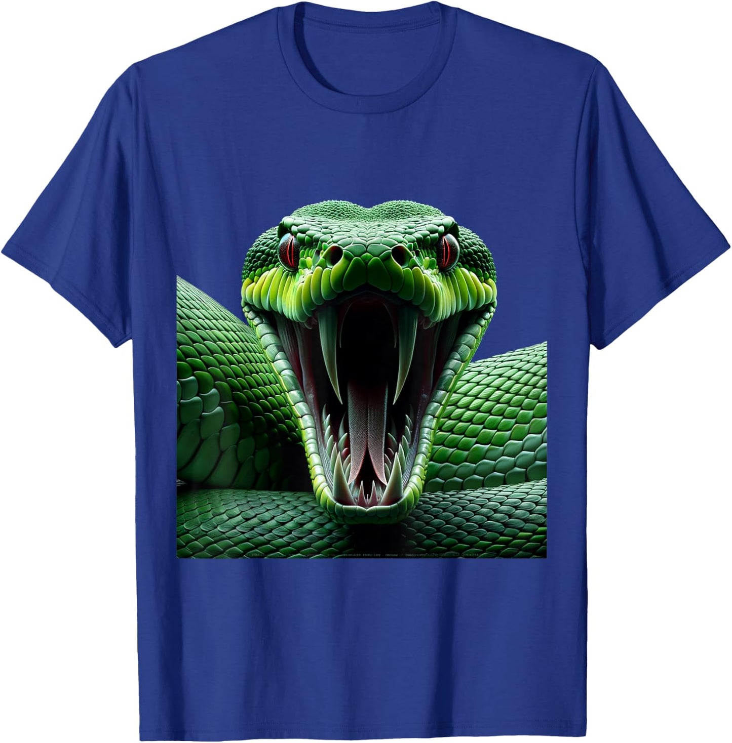 Green Anaconda Shirt Gothic Snake Venomous Serpent Reptile T-Shirt - T-Shirt | Royal