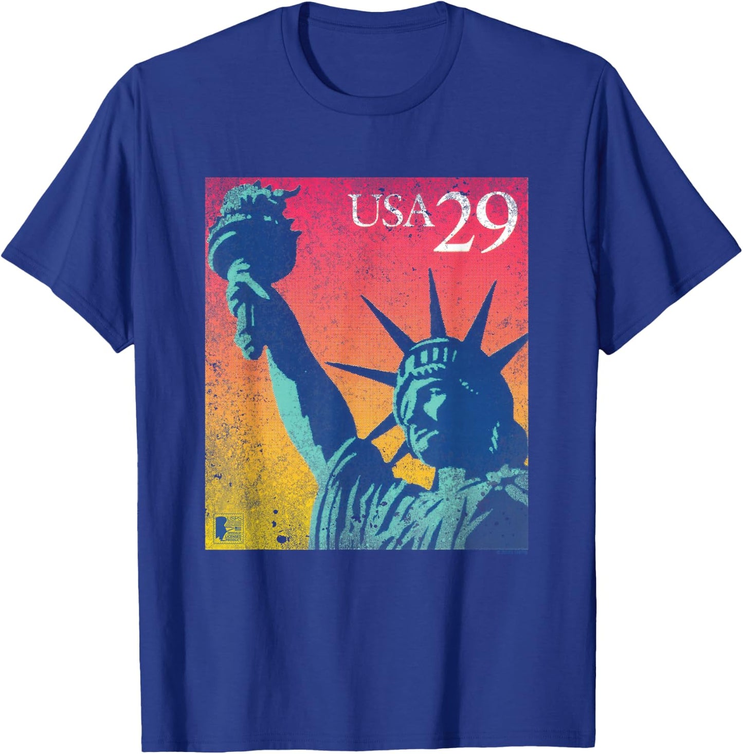 USPS Statue of Liberity Stamp T-Shirt - T-Shirt | Royal