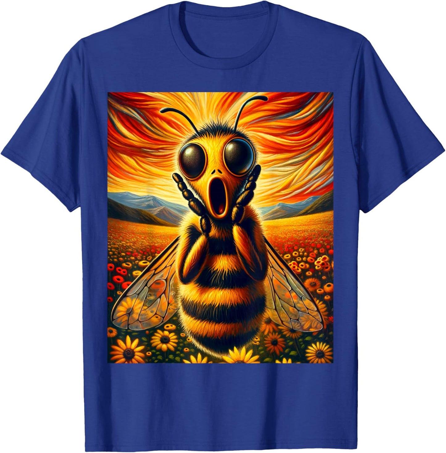 Artsy Product for Bee Lovers | Apiarist Artistic Bee T-Shirt - T-Shirt | Royal