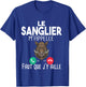 Boar Hunting Hunting Man Gift Humour Rifle Call Long Handle T-Shirt - T-Shirt | Royal