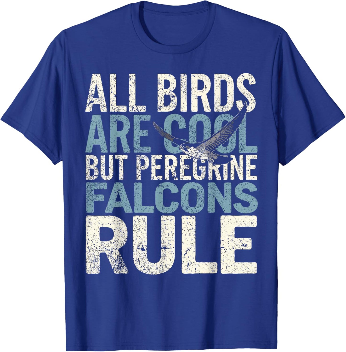 Falconer Peregrine Falcons Rule Falconry T-Shirt - T-Shirt | Royal