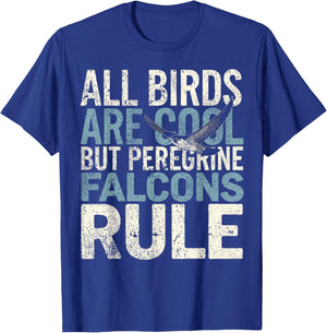 Falconer Peregrine Falcons Rule Falconry T-Shirt - T-Shirt | Royal