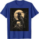 Raven Skull Moon Scary Black Gothic Spooky Women Black Crow T-Shirt - T-Shirt | Royal