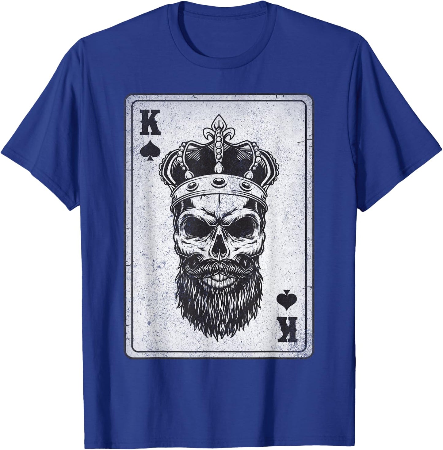 King Skull and Queen – 2/2 Karte mit Herzen, bündig T-Shirt - T-Shirt | Royal