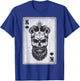 King Skull and Queen – 2/2 Karte mit Herzen, bündig T-Shirt - T-Shirt | Royal