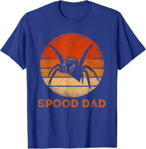 Spood Dad - Vintage Jumping Spider Sunset - Funny T-Shirt - T-Shirt | Royal