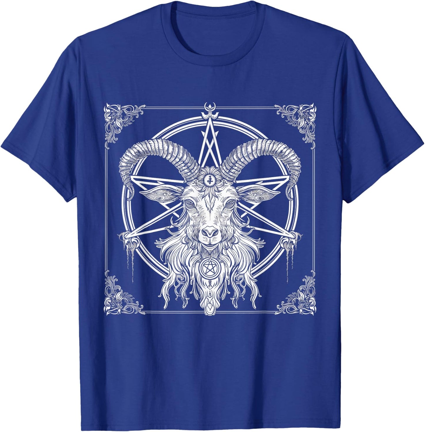 Baphomet Goat Satanist Halloween Metal Head Satanism T-Shirt - T-Shirt | Royal