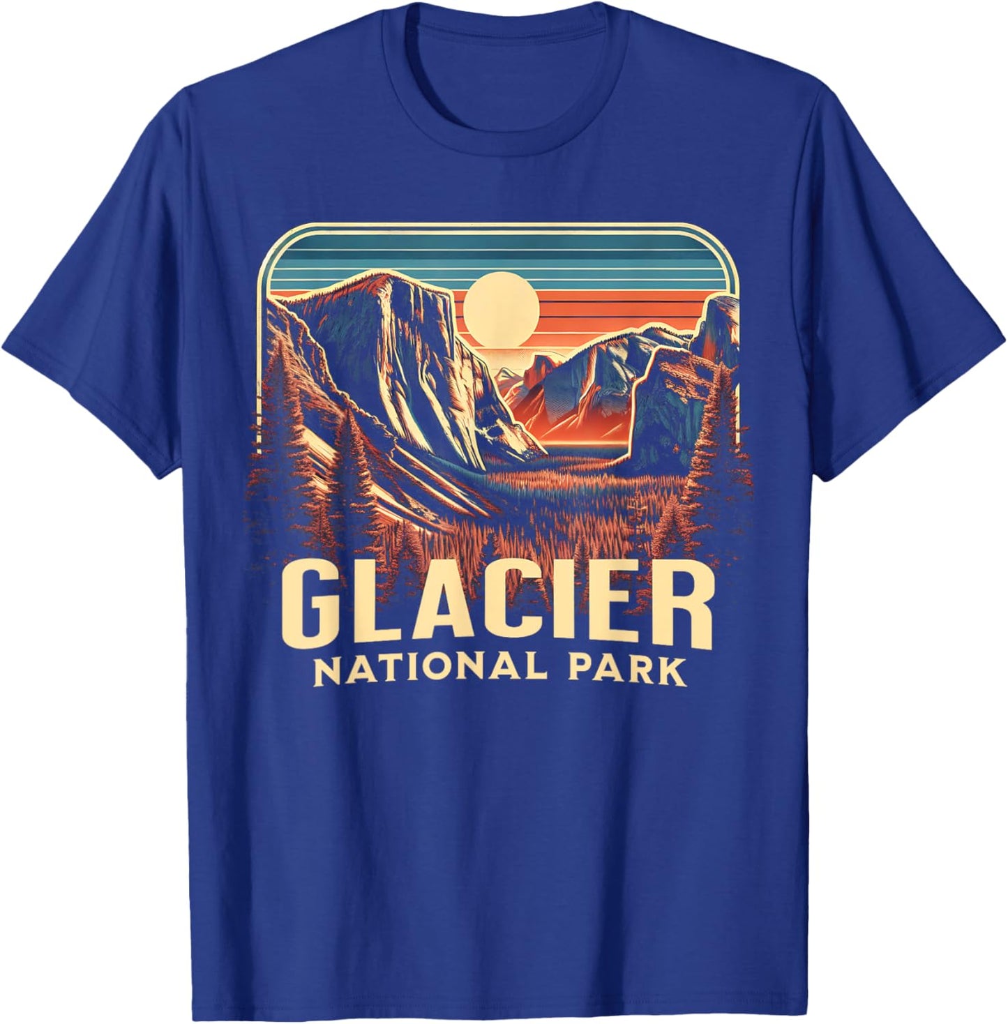 Glacier National Park T-Shirt - T-Shirt | Royal