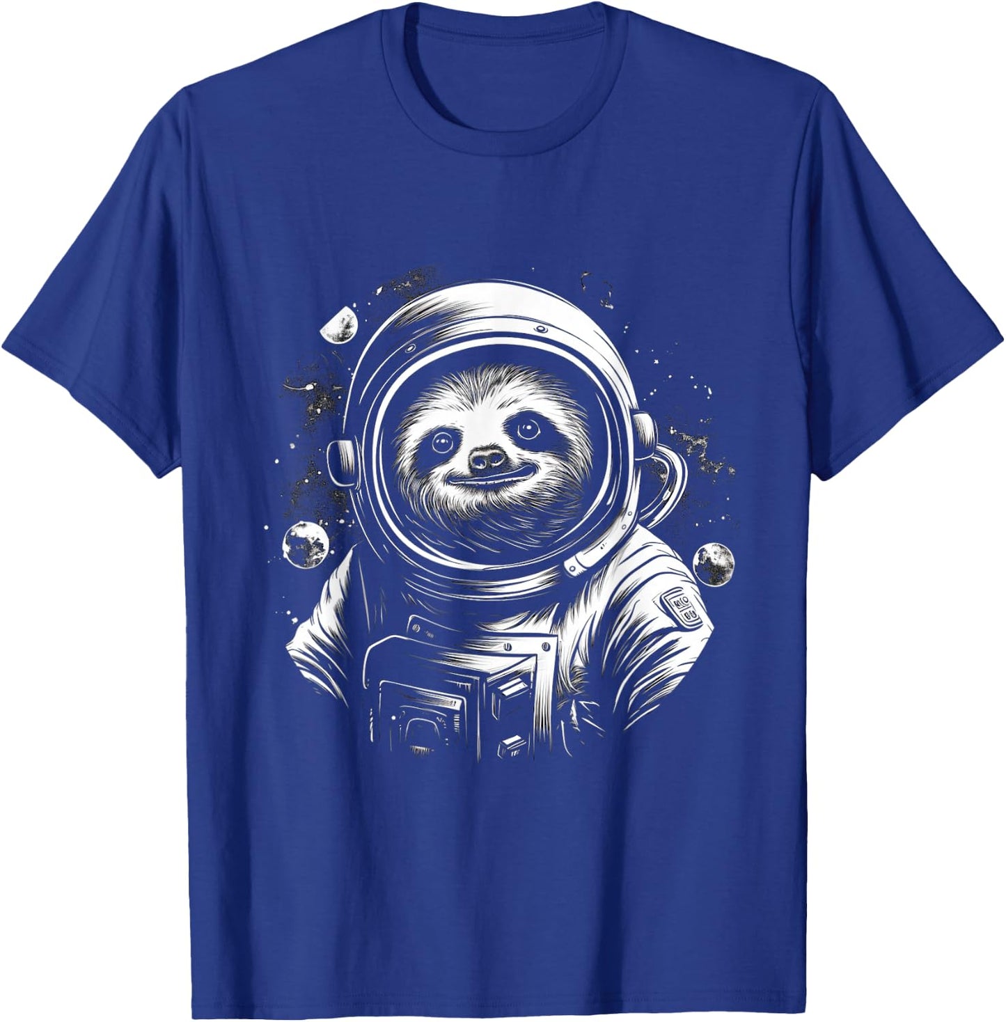 Iconic Sloth Astronaut in Astronautsuit in Space T-Shirt - T-Shirt | Royal