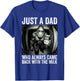 Just A Dad Who Always Came Back with The Milk Father's Day T-Shirt - T-Shirt | Royal
