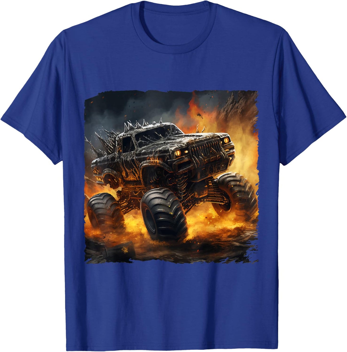 Monstertruck Auto Monster Truck Geschenk Junge T-Shirt - T-Shirt | Royal