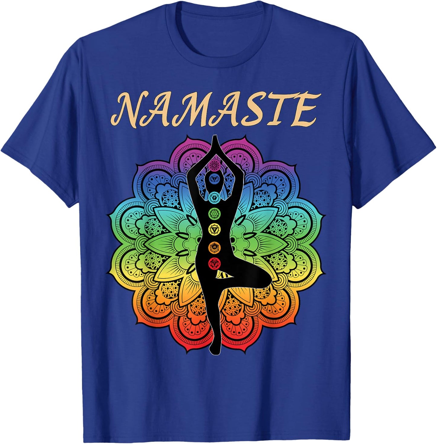 7 Chakra Namaste Reiki Kundalini Yoga T-Shirt - T-Shirt | Royal