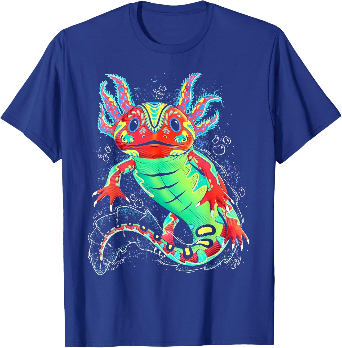 Axolotl Art Aztec Mexican Salamander Mexico Cinco De Mayo T-Shirt - T-Shirt | Royal